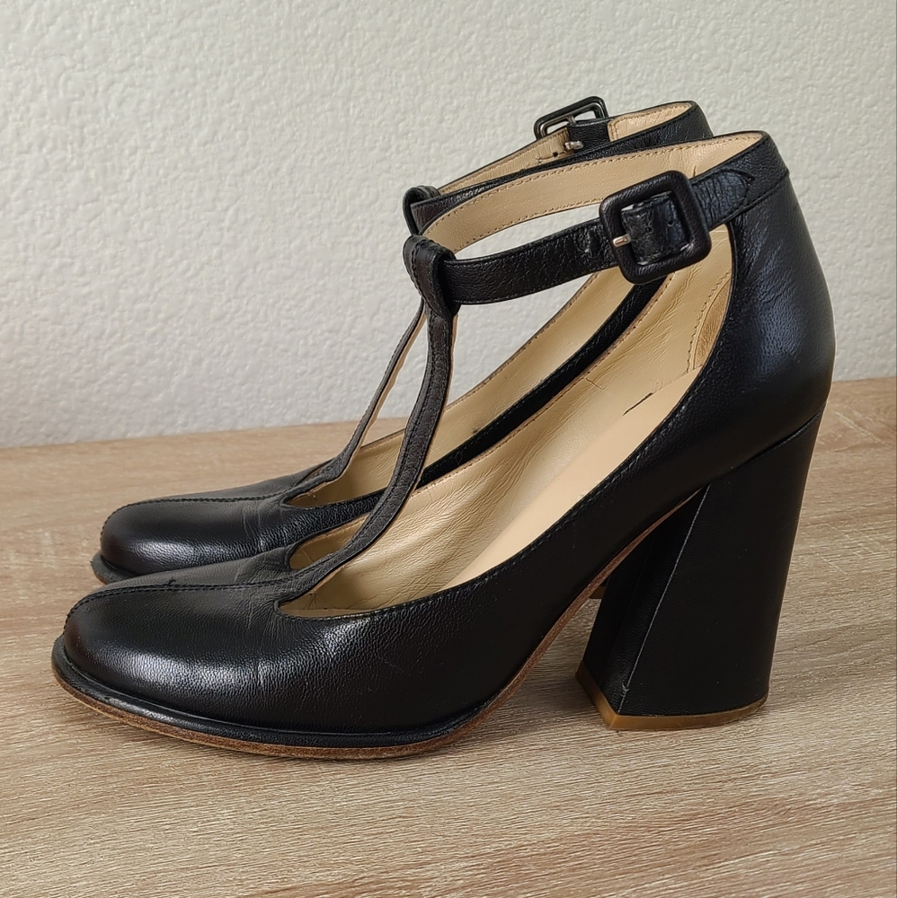 See By Chloe Black T-Strap Heels - Picture 3 of 10